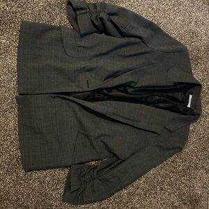 Plaid blazer.